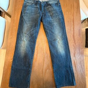 7 For All Mankind Dark Blue Straight Jeans